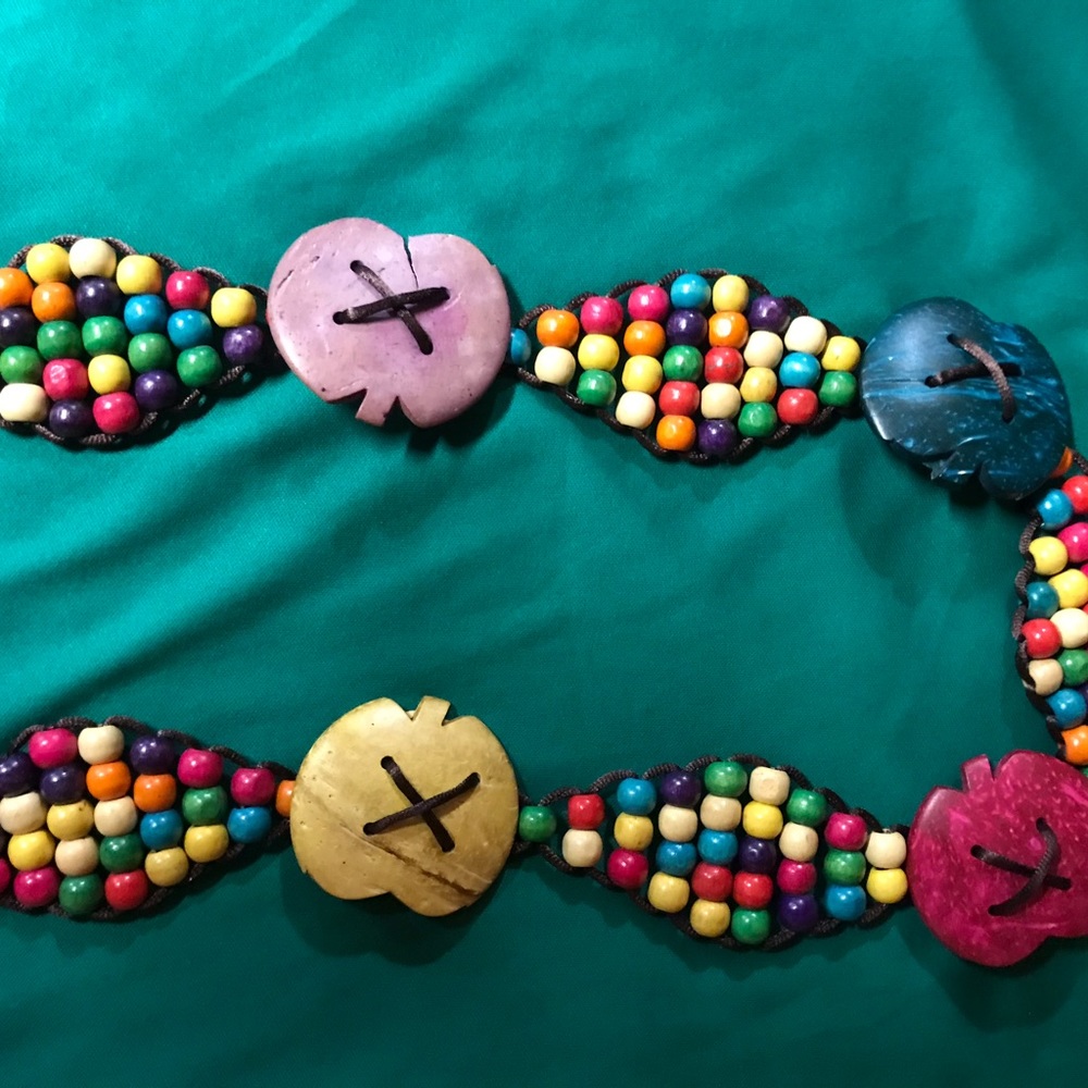 Colorful Tagua Nut and Açaí Seeds Belt, Eco-Fashion, Eco-Friendly